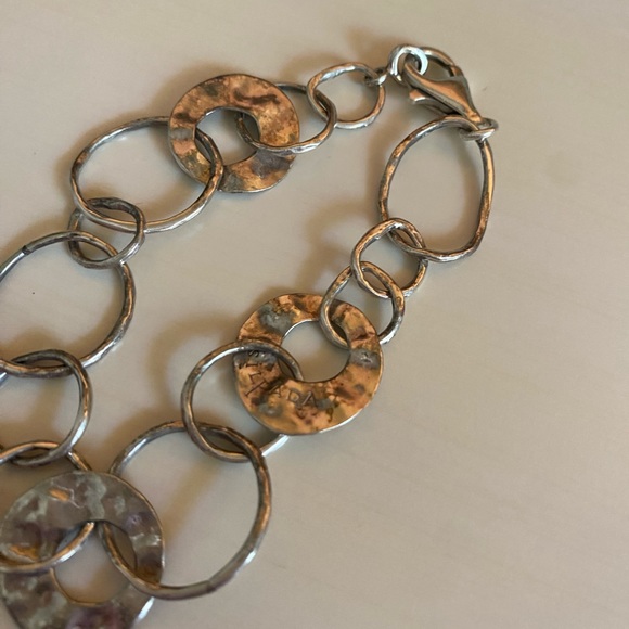 Silpada Sterling Silver Paper Chain Bracelet Retired - Picture 2 of 3